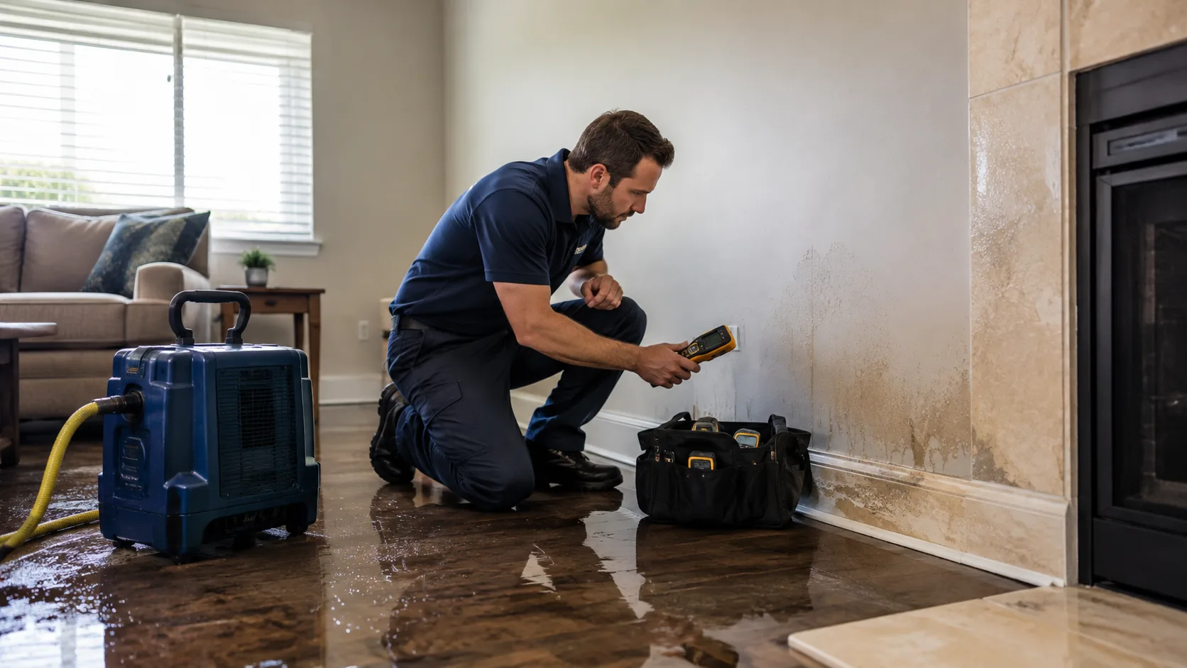 Water damage service request